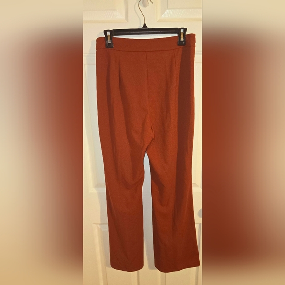 Flare Leg Pants-Brown/Rust Color - Picture 5 of 6